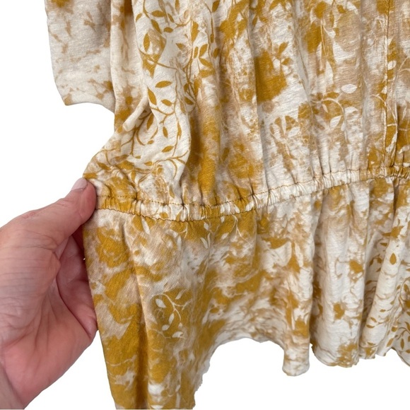 Free People Size Large Abracadabra Cold Shoulder Floral Top Blouse OB385518 - Picture 3 of 16